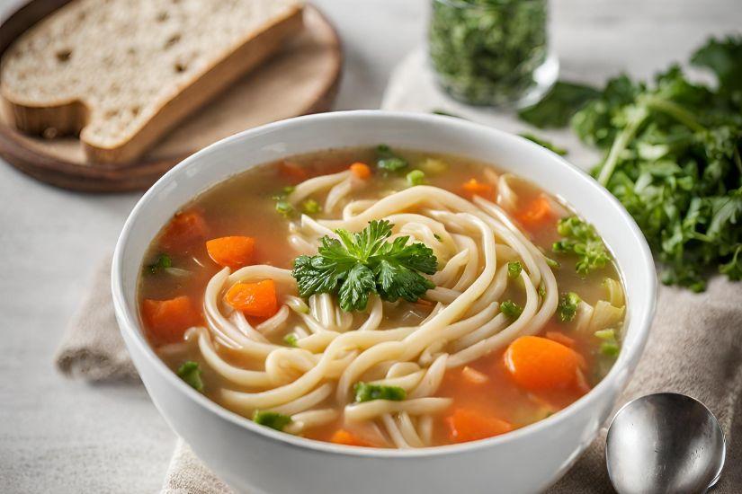 Gemüsesuppe mit Nudeln